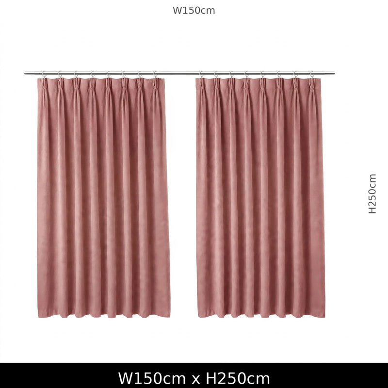 Anydrape Dark Peach Velvet Blackout Curtains – High‑Quality Modern Luxury Drapes for Living Room, Bedroom & Dining Windows