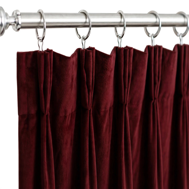 Anydrape Maroon Velvet Blackout Curtains – High‑Quality Modern Luxury Drapes for Living Room, Bedroom & Dining Windows