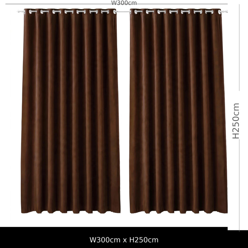 Anydrape Chocolate Velvet Blackout Curtains – High‑Quality Modern Luxury Drapes for Living Room, Bedroom & Dining Windows