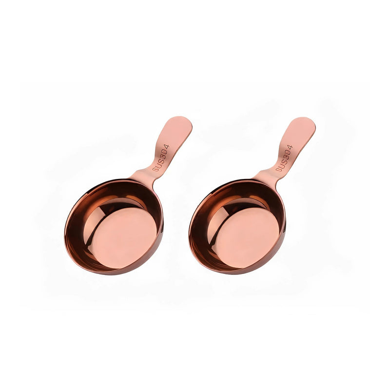 Anygleam Rose Gold Sauce Dish 2 Pcs Stainless Steel Mini Tray Kitchen