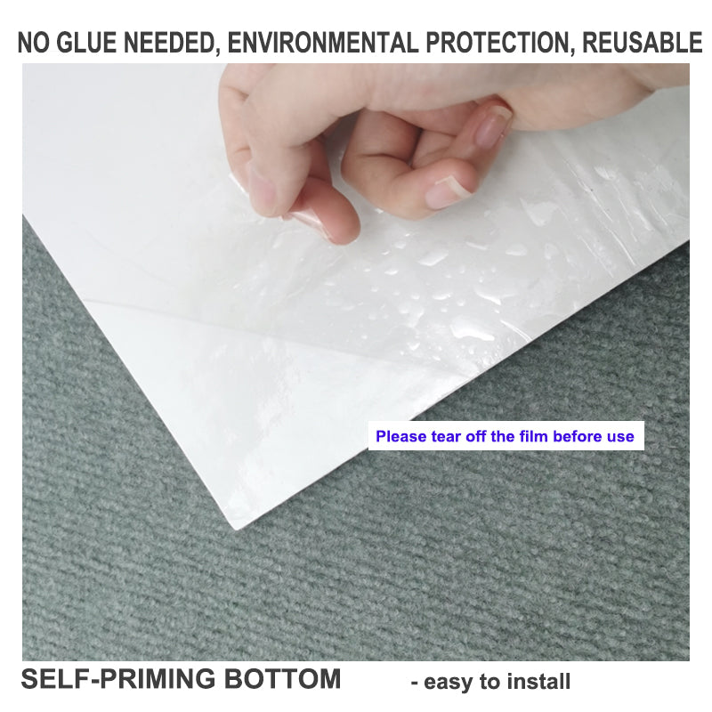 ANYHOUZ Splicing Mat Khaki 30x30cm 12Pcs Removable Self-Priming Non Slip Patchwork Rugs Carpet Kids Playmat