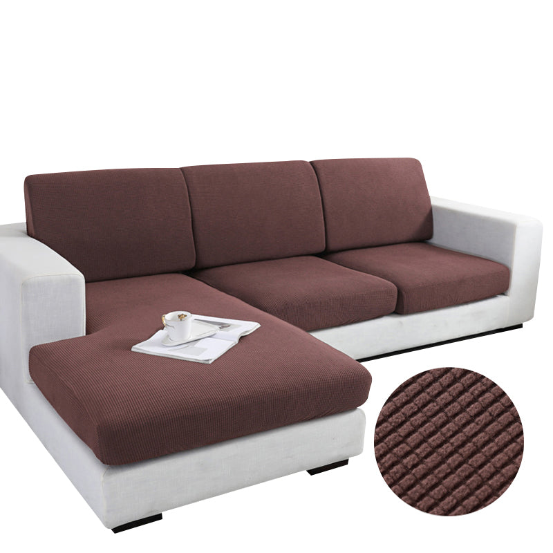 Anyseat Sofa Cover Coffee Polyester Thick Stretchable Cushion For Living Room 1Pc Back Cushion