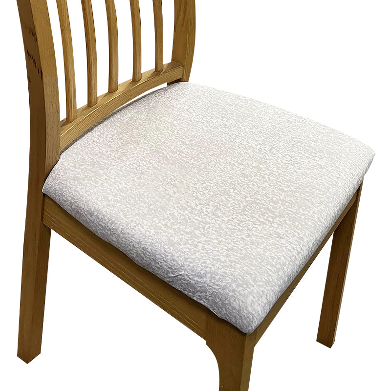 Anyseat Chair Cover Flakey White Print Stretch Seat Cover for Home Dinning Kitchen Washable Removable