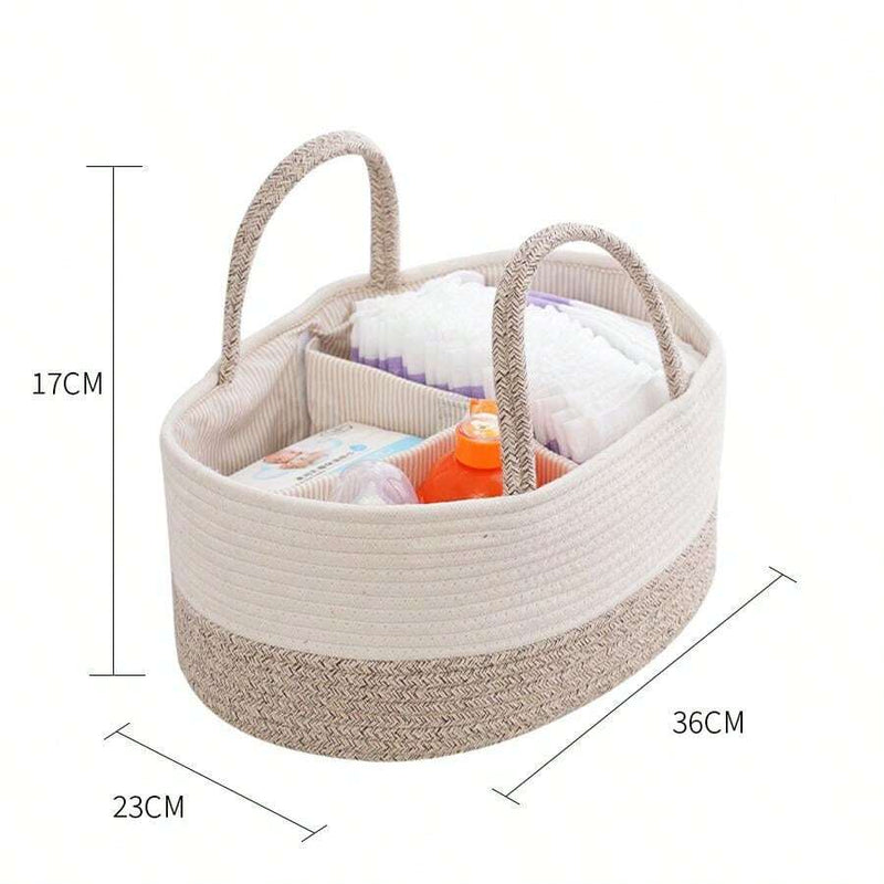 Anysort Mommy Diaper Bag Oval Basket Stackers And Caddies Storage Organizer