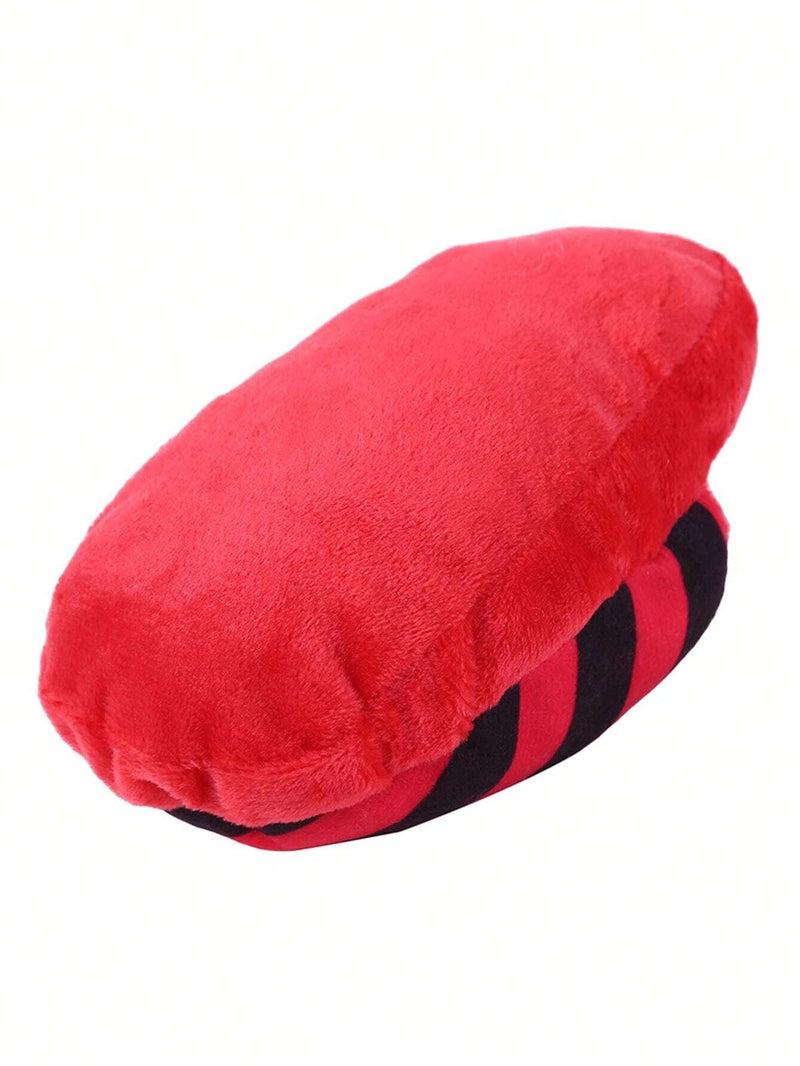ANYWAGS Pet Toys Red Black Plush Pipe Slippers Squeaky Interactive Accessories