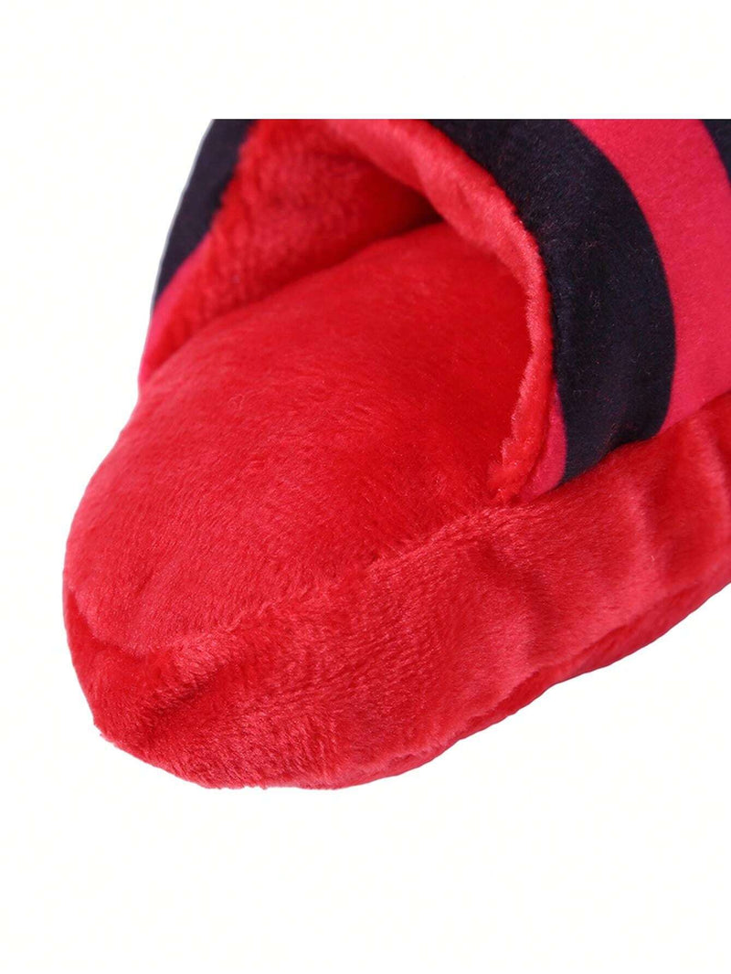 ANYWAGS Pet Toys Red Black Plush Pipe Slippers Squeaky Interactive Accessories