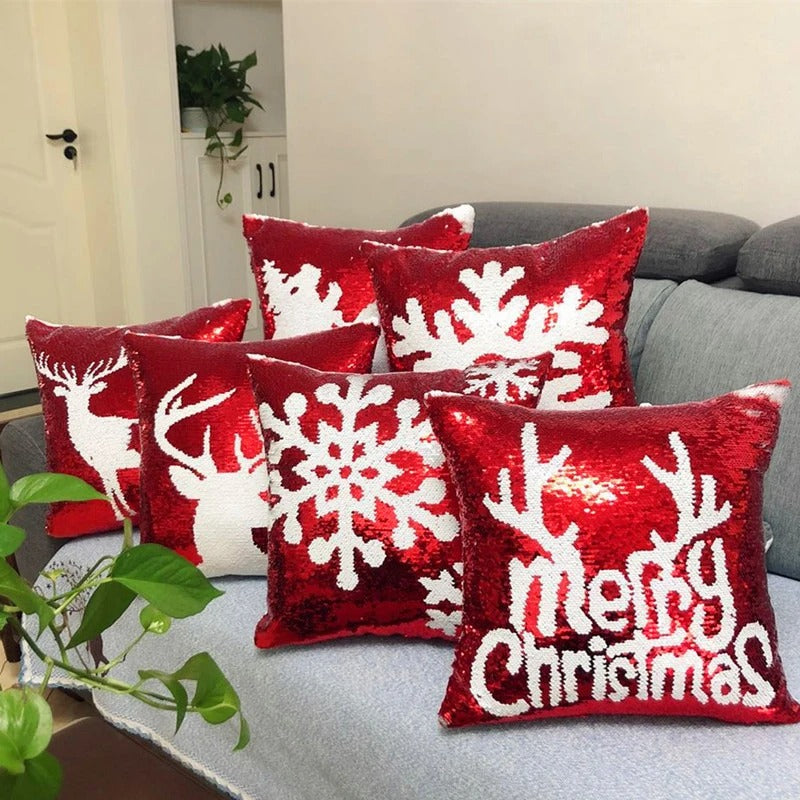 ANYDECO Christmas Pillow Cover Seat Soft Throw Pillow