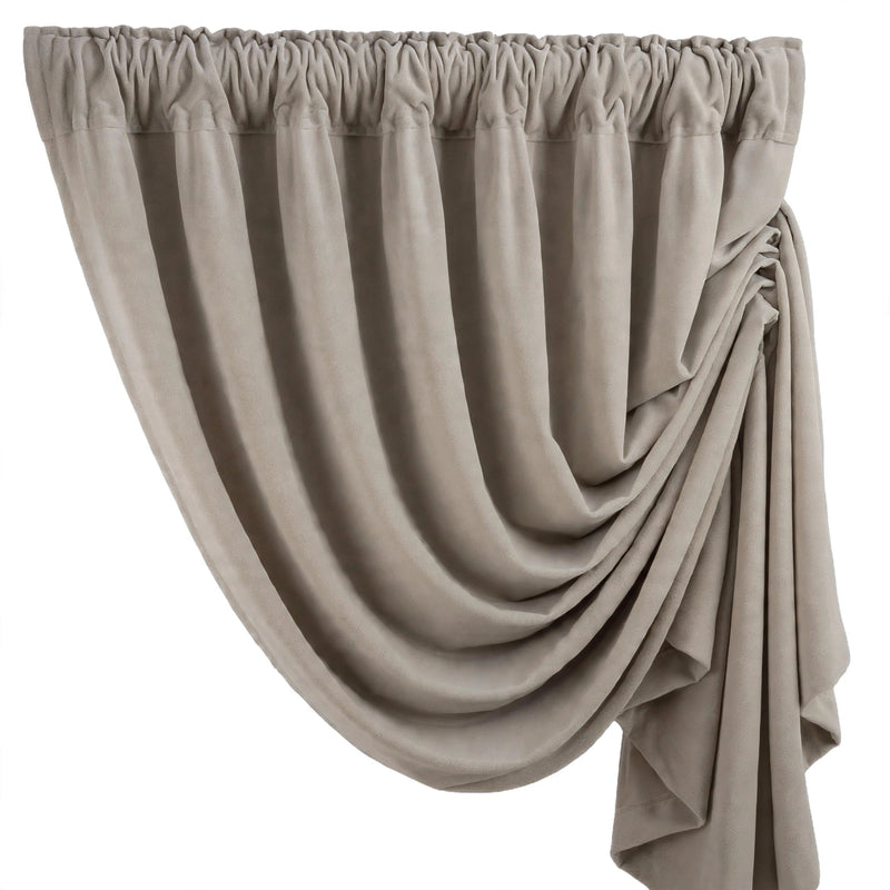 Anydrape Khaki Velvet Blackout Curtains – High‑Quality Modern Luxury Drapes for Living Room, Bedroom & Dining Windows