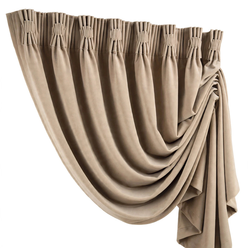 Anydrape Light Pawn Velvet Blackout Curtains – High‑Quality Modern Luxury Drapes for Living Room, Bedroom & Dining Windows