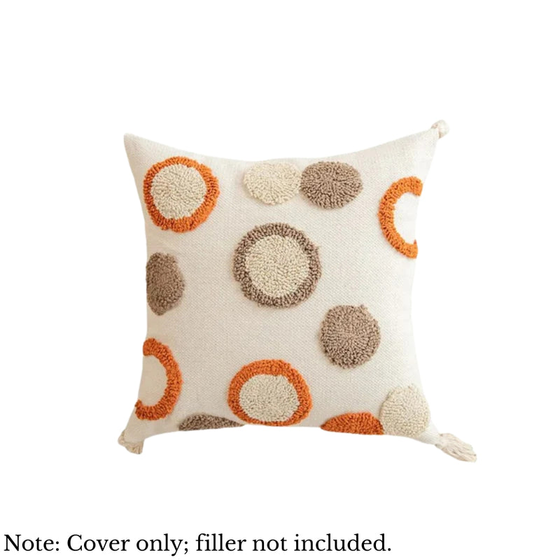 Anypillow 3D Circle Embroidered Pillowcase Decorative Cushion Cover