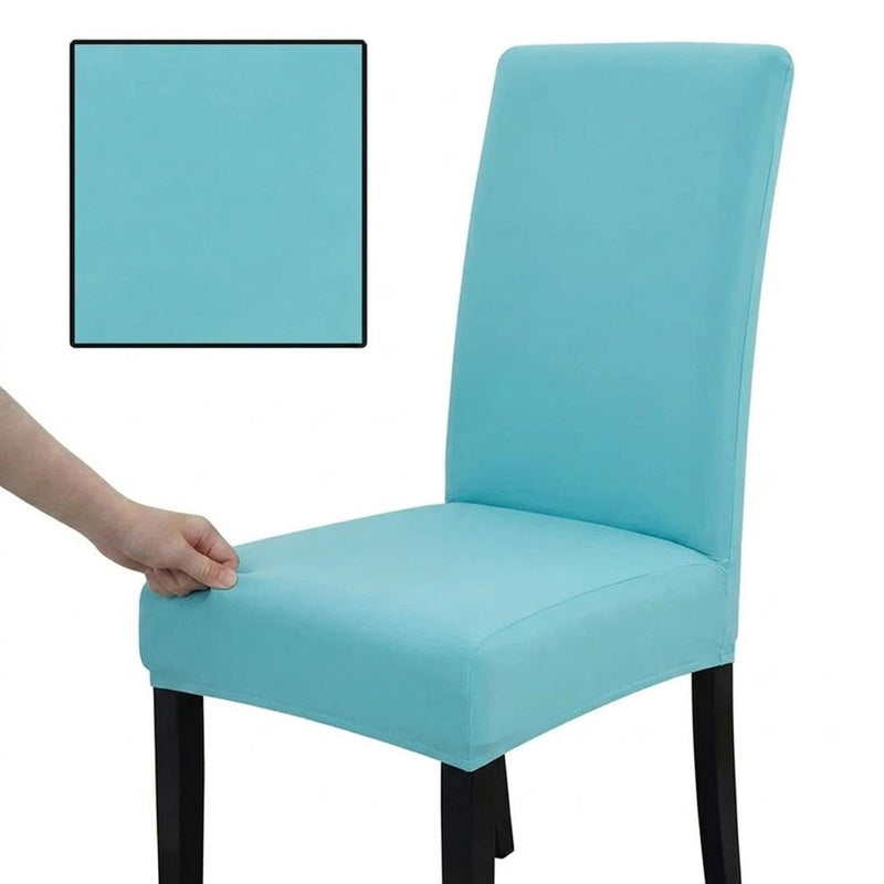 Anyseat Sky Blue Chair Cover – Waterproof Elastic Slipcover with Anti‑Dirt Protection for Dining Room, Kitchen, Wedding, Hotel, Banquet & Restaurant