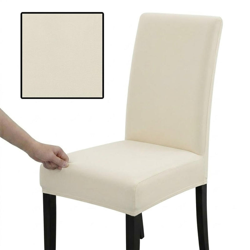 Anyseat Ivory Chair Cover – Waterproof Elastic Slipcover with Anti‑Dirt Protection for Dining Room, Kitchen, Wedding, Hotel, Banquet & Restaurant