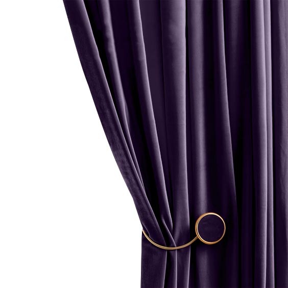 Anydrape Plain Purple Luxury Curtains – Modern Textured Drapes for Living Room, Bedroom & Dining Decor