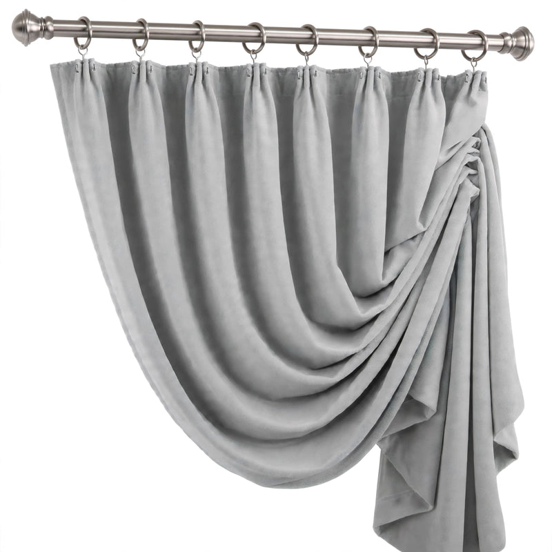 Anydrape Gray Velvet Blackout Curtains – High‑Quality Modern Luxury Drapes for Living Room, Bedroom & Dining Windows