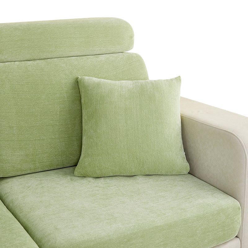 Anypillow Pillowcase 45X45Cm Mint Green Polyester Chenille Thick Stretchable Cushion For Living Room