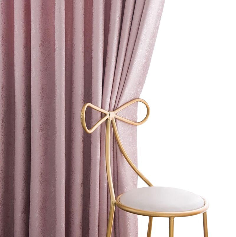 Anydrape Plain Pink Luxury Curtains – Modern Textured Drapes for Living Room, Bedroom & Dining Decor