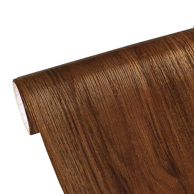 ANYHOUZ Vinyl Floor Tile 40x300cm Dark Brown Wood Grain Waterproof