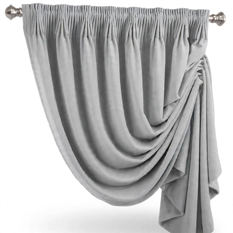 Anydrape Gray Velvet Blackout Curtains – High‑Quality Modern Luxury Drapes for Living Room, Bedroom & Dining Windows