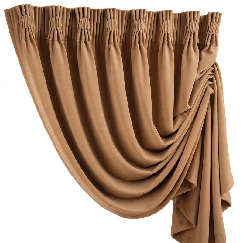Anydrape 150cm Light Pawn High Quality Modern Velvet Blackout Curtains for Living Room Bedroom Dining Luxury Window Drape