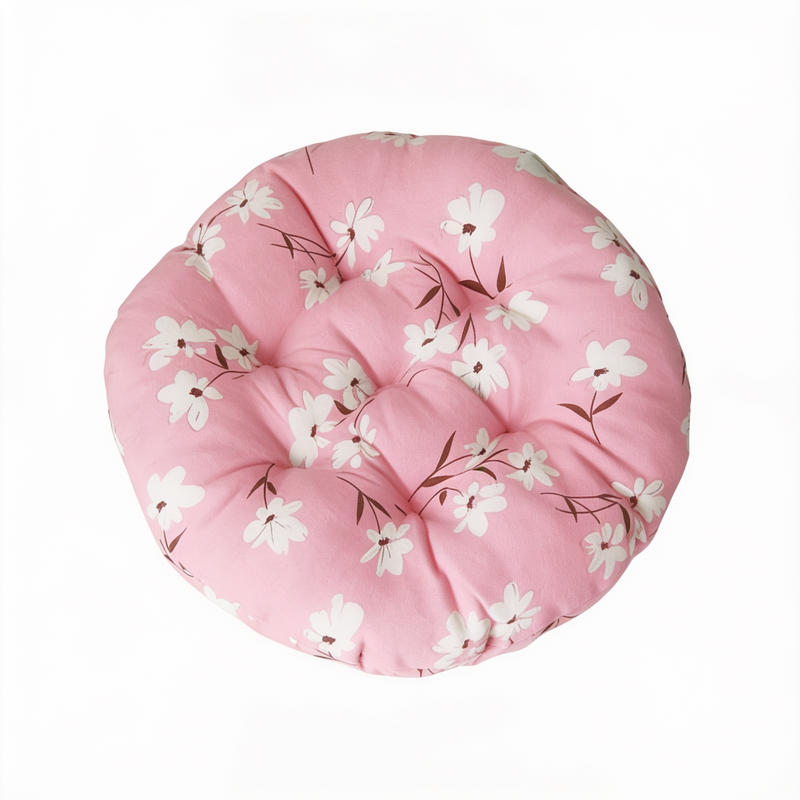 Anypillow Pink Floral Chair Pad – Soft Seat Cushion