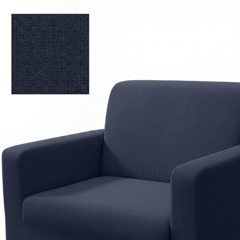 Anyseat 1-Seater Sofa Cover – Plain Navy Blue Style Slipcover for Living Room Chair Protection