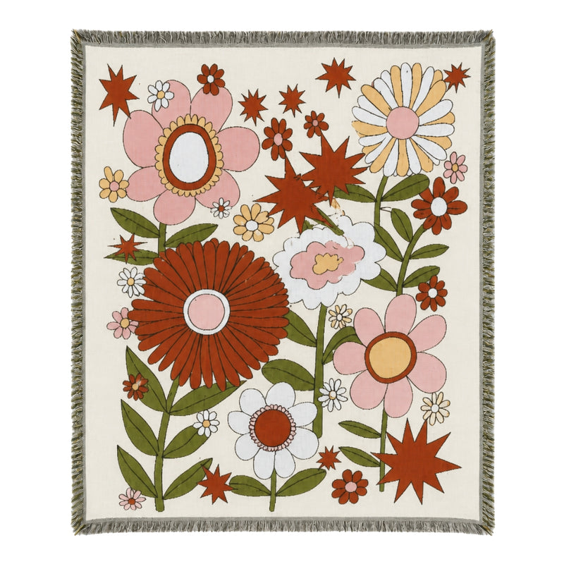 Anycozy Flower Soft Quilt Throw Blanket – Soft Camping Mat & Cozy Home Décor