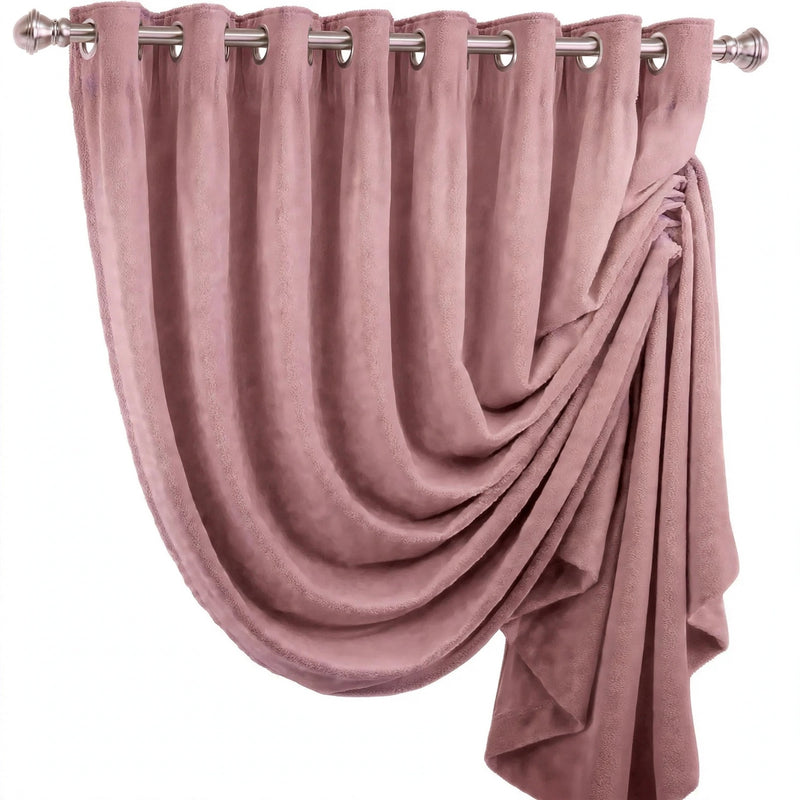 Anydrape Dark Peach Velvet Blackout Curtains – High‑Quality Modern Luxury Drapes for Living Room, Bedroom & Dining Windows