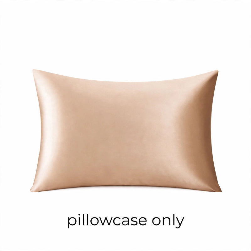 ANYHOUZ Pillowcase 51x66cm Gold Natural Mulberry Silk For Comfortable And Relaxing Home Bed