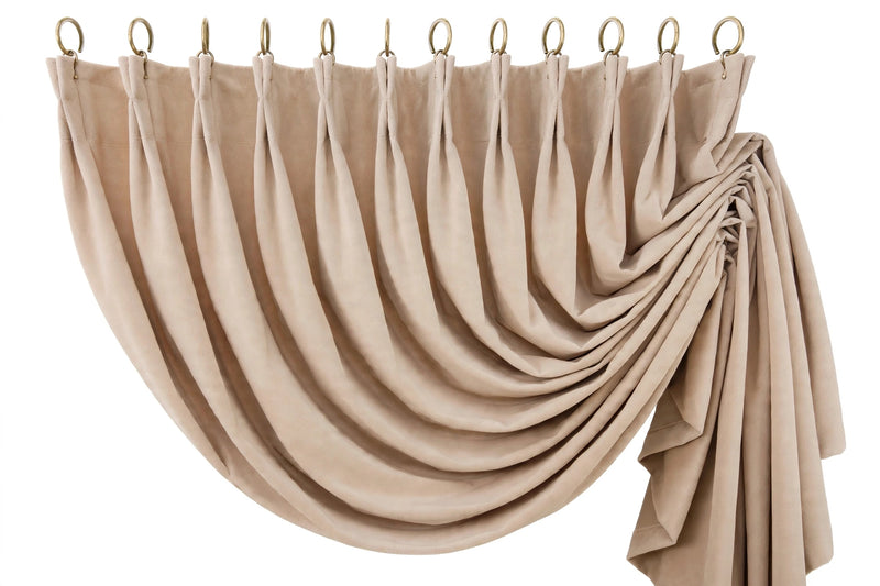 Anydrape Beige Velvet Blackout Curtains – High‑Quality Modern Luxury Drapes for Living Room, Bedroom & Dining Windows