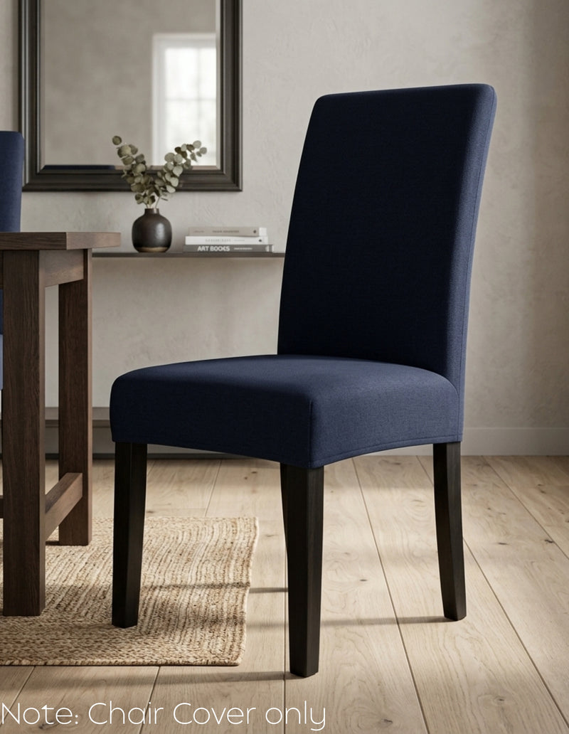 Anyseat Navy Chair Cover – Waterproof Elastic Slipcover with Anti‑Dirt Protection for Dining Room, Kitchen, Wedding, Hotel, Banquet & Restaurant