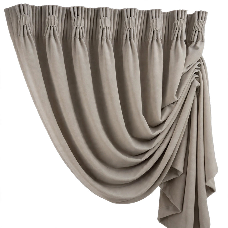 Anydrape Khaki Velvet Blackout Curtains – High‑Quality Modern Luxury Drapes for Living Room, Bedroom & Dining Windows