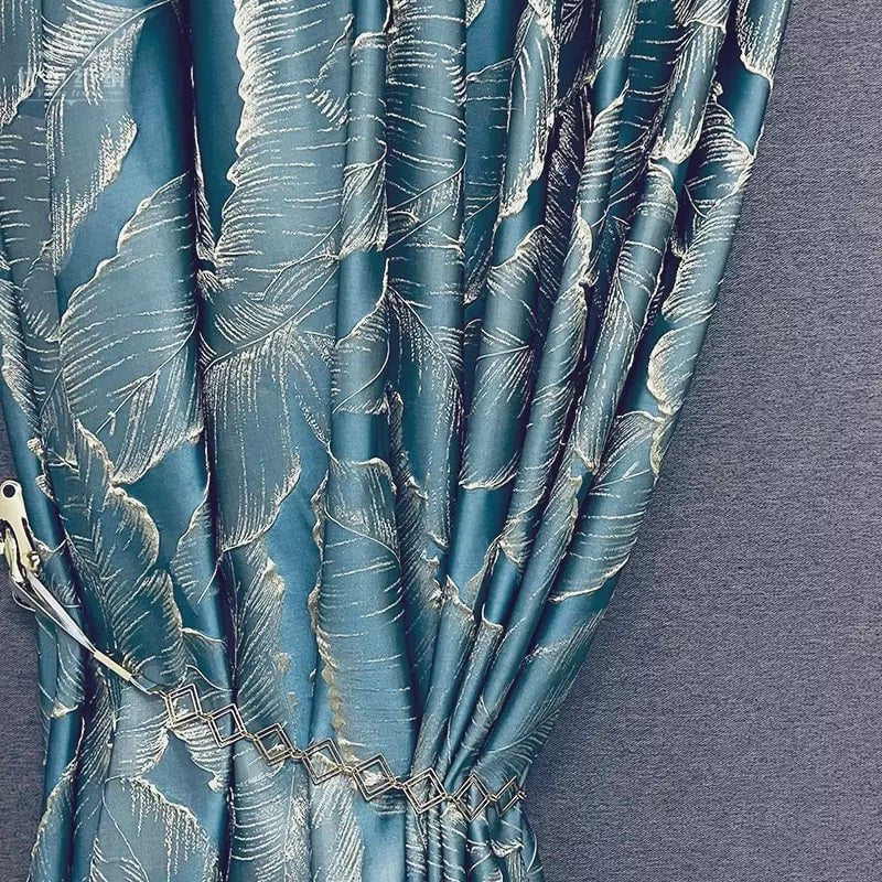 Anydrape Curtain Green 200cmx250cm 3D Leaves Luxury indo Blackout Home Curtain