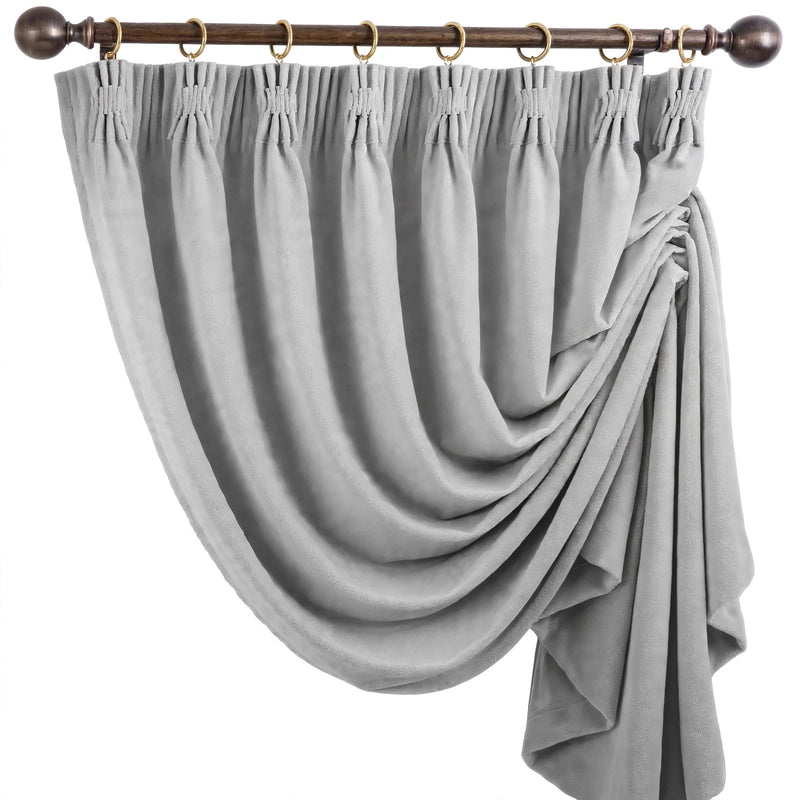 Anydrape Gray Velvet Blackout Curtains – High‑Quality Modern Luxury Drapes for Living Room, Bedroom & Dining Windows