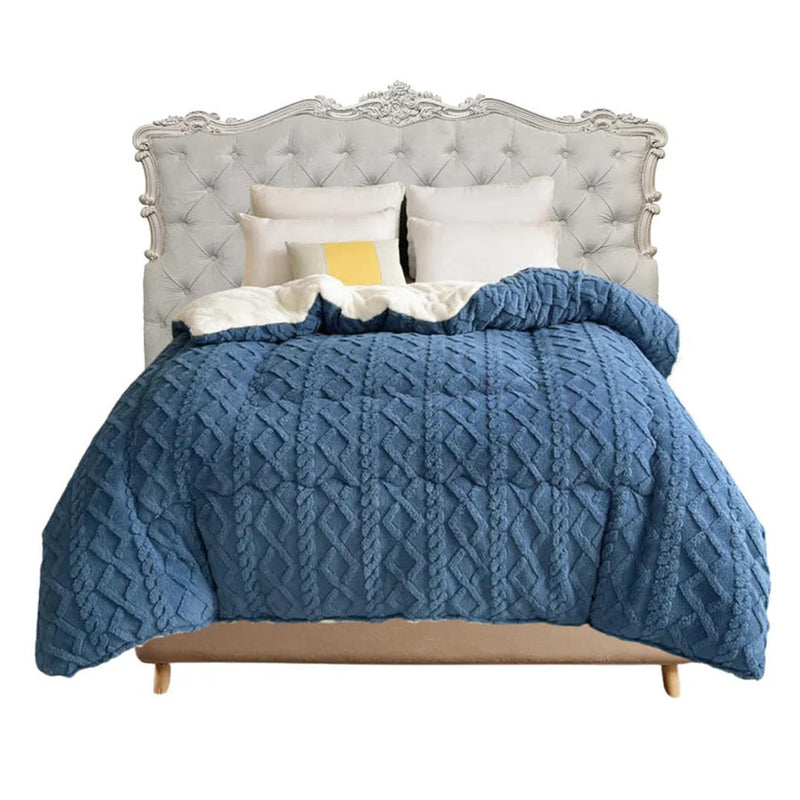 Anycozy Cashmere Blanket Thick Warm Quilt Comforter