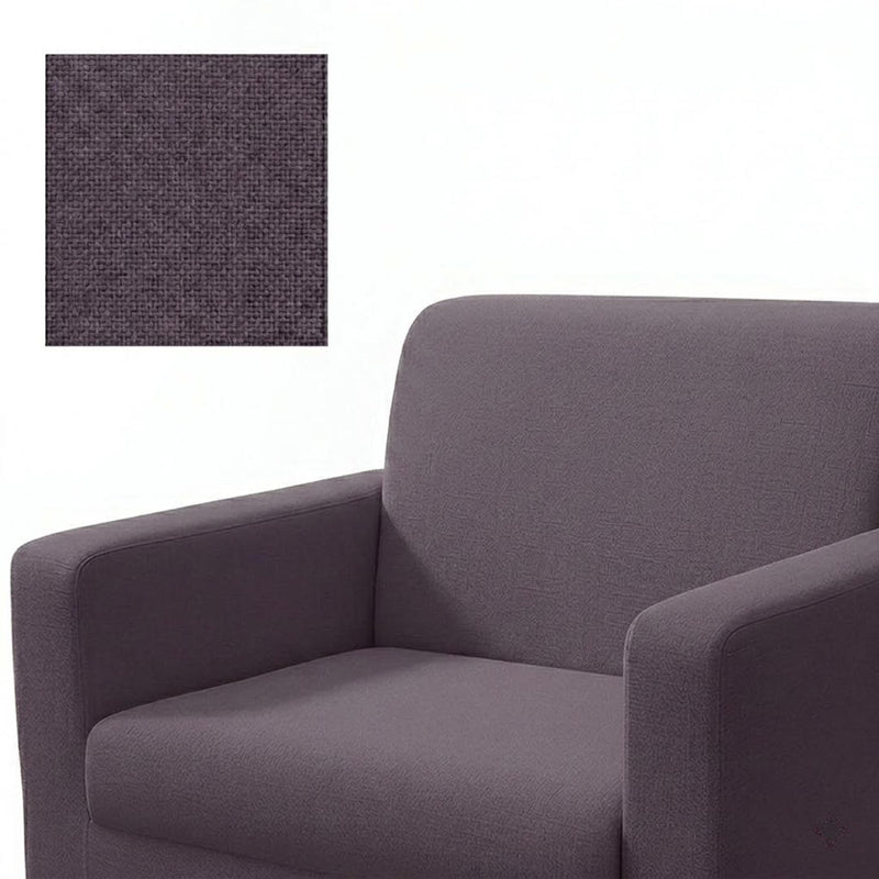Anyseat 1-Seater Sofa Cover – Plain Purple Style Slipcover for Living Room Chair Protection