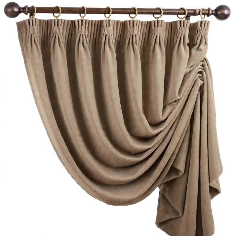 Anydrape Light Pawn Velvet Blackout Curtains – High‑Quality Modern Luxury Drapes for Living Room, Bedroom & Dining Windows
