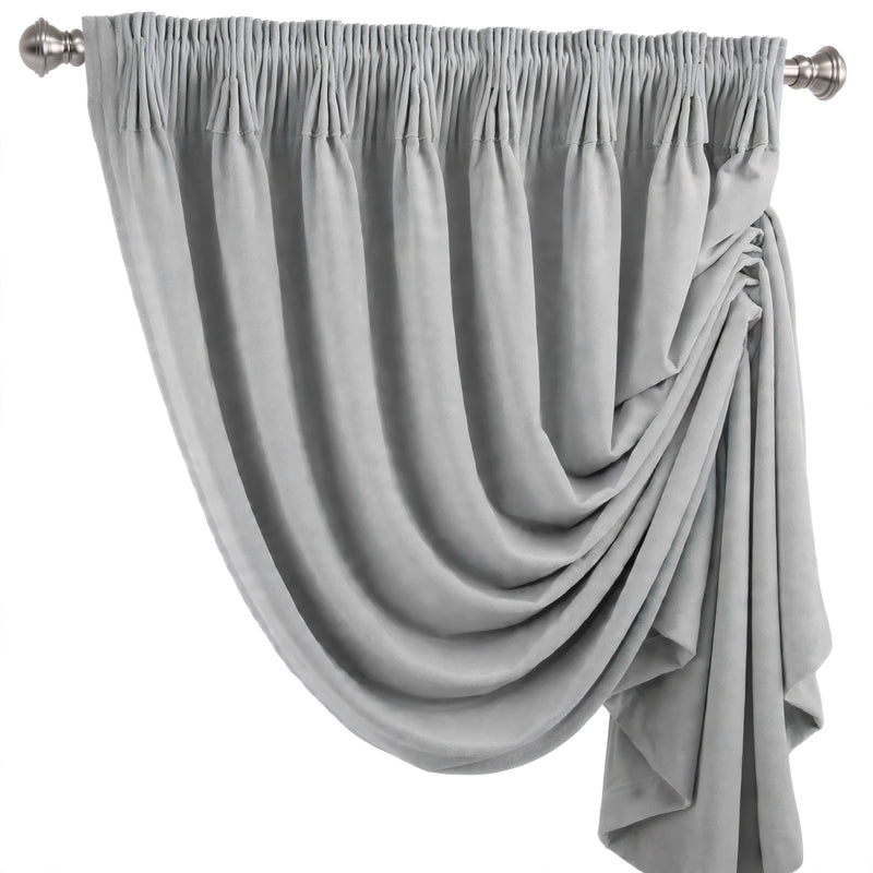 Anydrape Gray Velvet Blackout Curtains – High‑Quality Modern Luxury Drapes for Living Room, Bedroom & Dining Windows