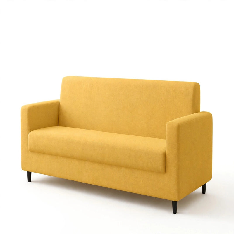 Anyseat 3-Seater Sofa Cover – Plain Yellow Style Slipcover for Living Room Chair Protection