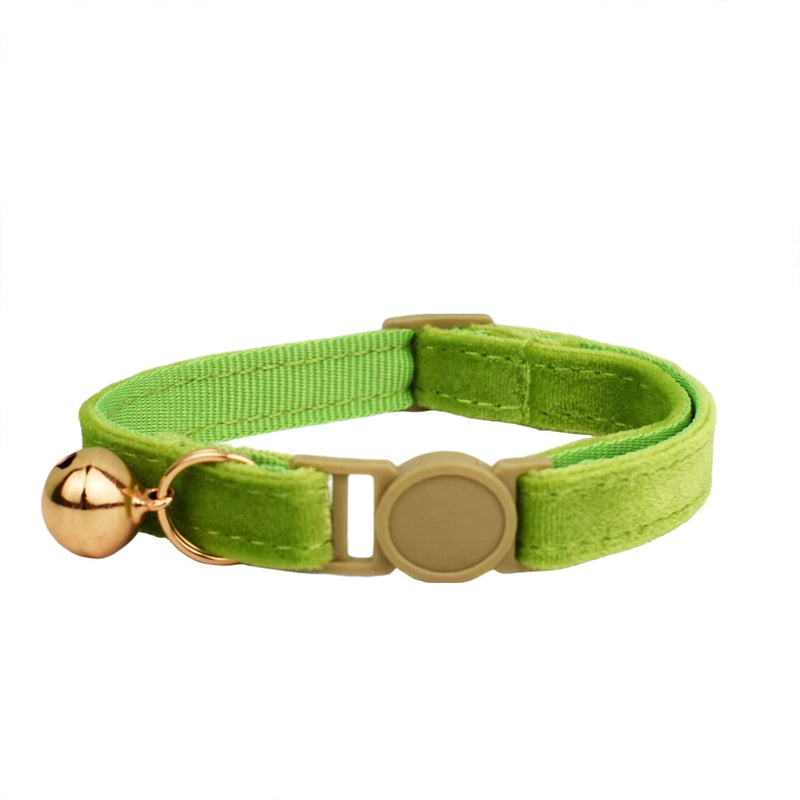 Anypet Cat Collar Lime Green Small with Safety Buckle, Bell, and Durable Strap Stylish and Comfortable Pet Accessory