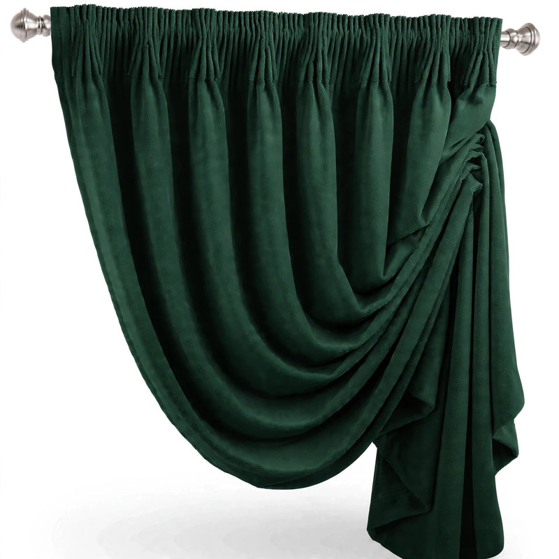 Anydrape Green Velvet Blackout Curtains – High‑Quality Modern Luxury Drapes for Living Room, Bedroom & Dining Windows