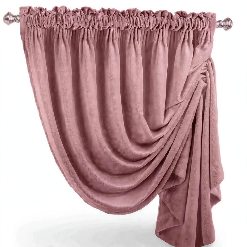Anydrape Dark Peach Velvet Blackout Curtains – High‑Quality Modern Luxury Drapes for Living Room, Bedroom & Dining Windows