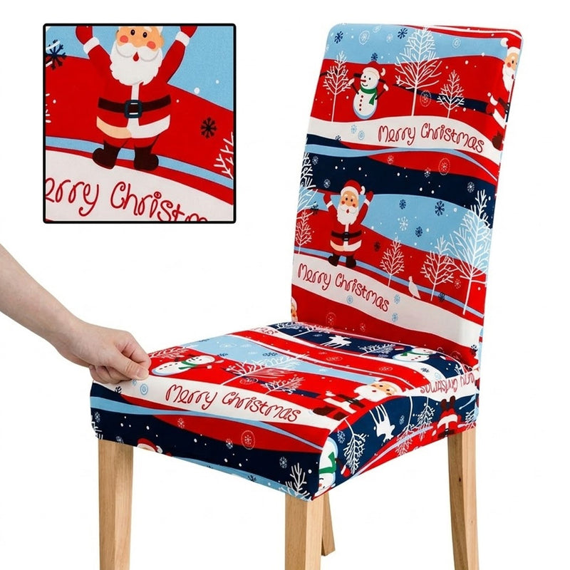 Anyseat Wave Santa Chair Cover – Elastic Anti‑Dirt Design for Dining, Kitchen, Wedding, Hotel & Banquet Use