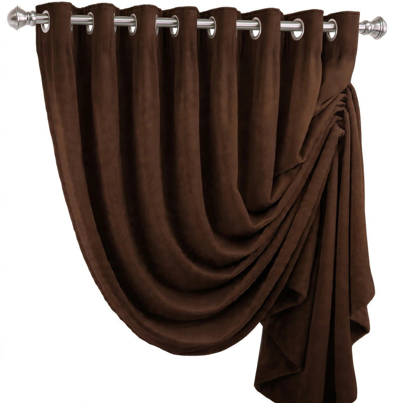Anydrape Chocolate Velvet Blackout Curtains – High‑Quality Modern Luxury Drapes for Living Room, Bedroom & Dining Windows