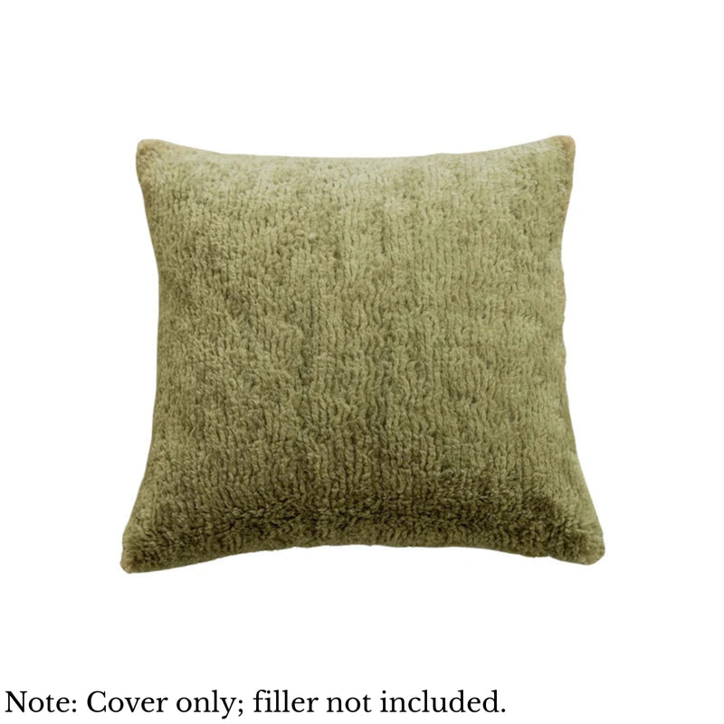 Anypillow Plain Shaggy Plush Decorative Cushion Cover – Soft Throw Pillowcase for Sofa & Bed