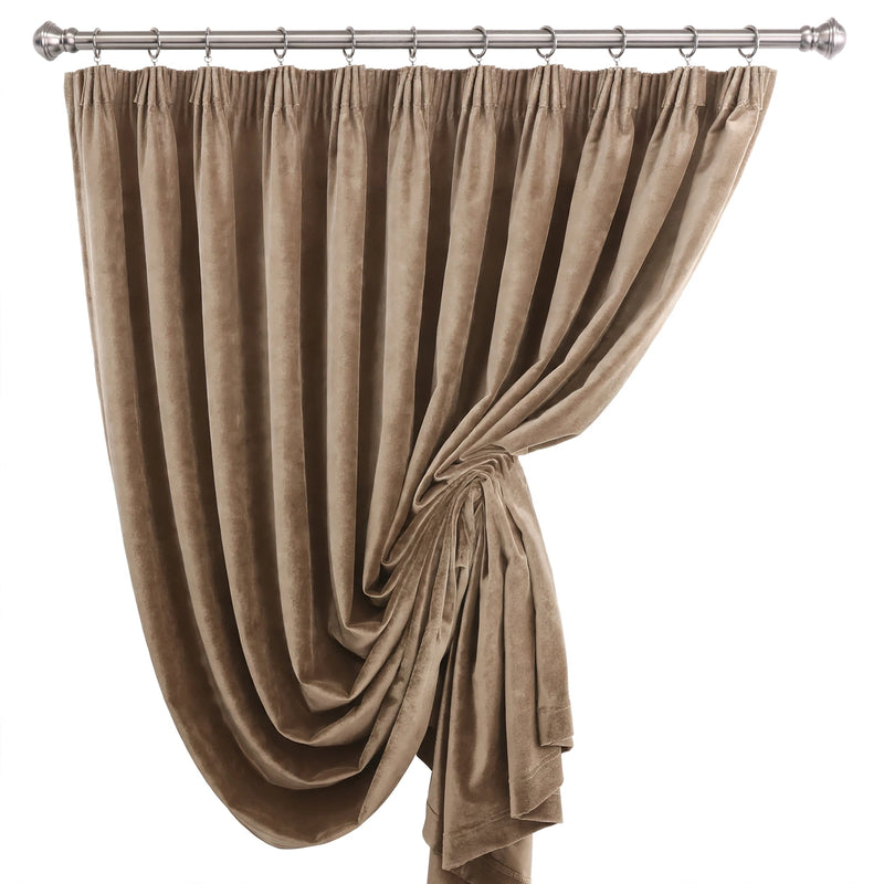 Anydrape Light Pawn Velvet Blackout Curtains – High‑Quality Modern Luxury Drapes for Living Room, Bedroom & Dining Windows