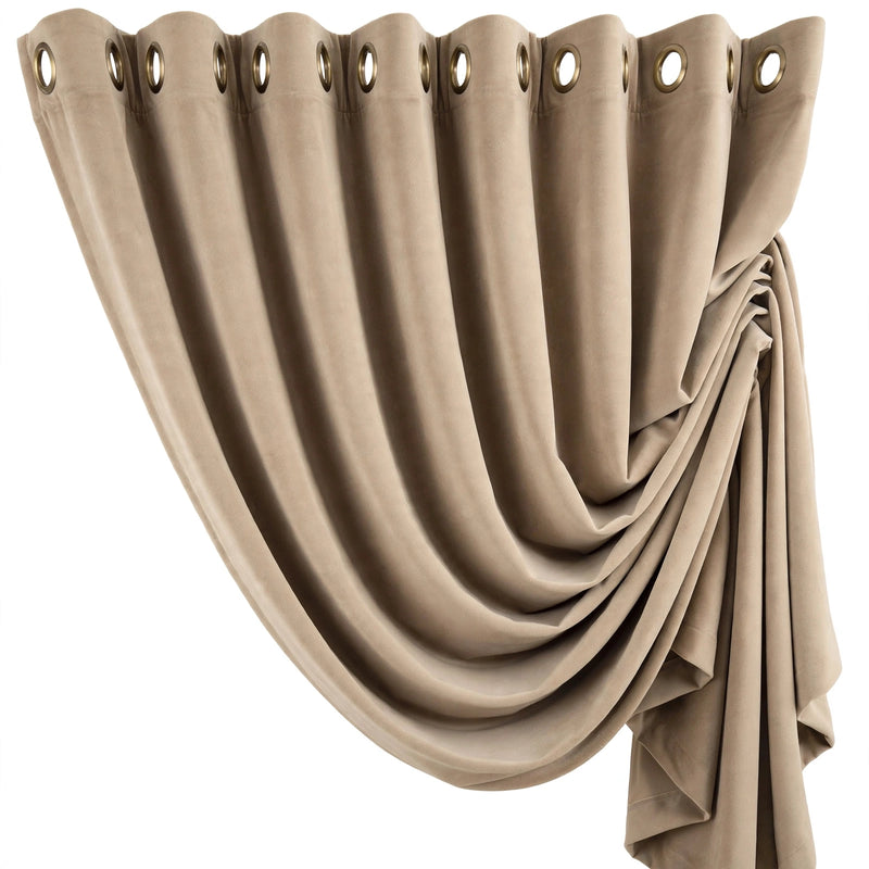 Anydrape Light Pawn Velvet Blackout Curtains – High‑Quality Modern Luxury Drapes for Living Room, Bedroom & Dining Windows