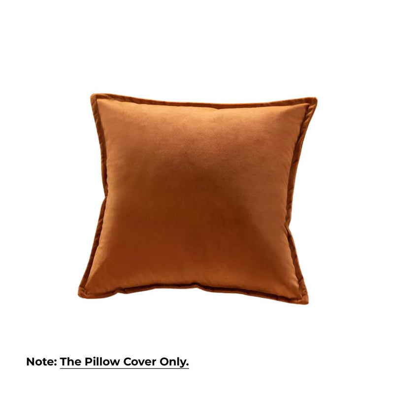 Anypillow Orange Plain Decorative Cushion Cover – Soft Throw Pillowcase for Sofa & Bed