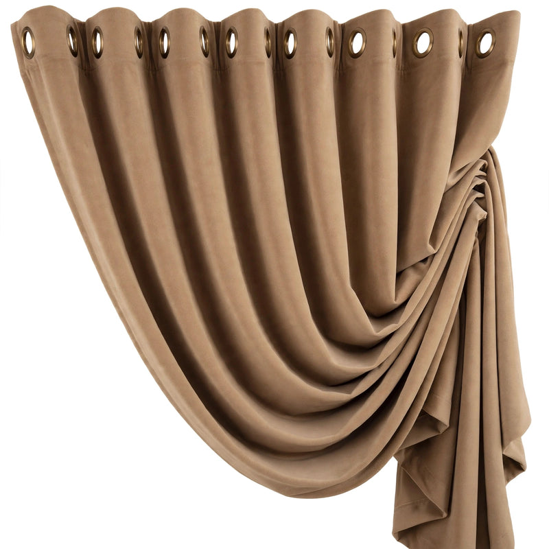Anydrape 150cm Light Pawn High Quality Modern Velvet Blackout Curtains for Living Room Bedroom Dining Luxury Window Drape