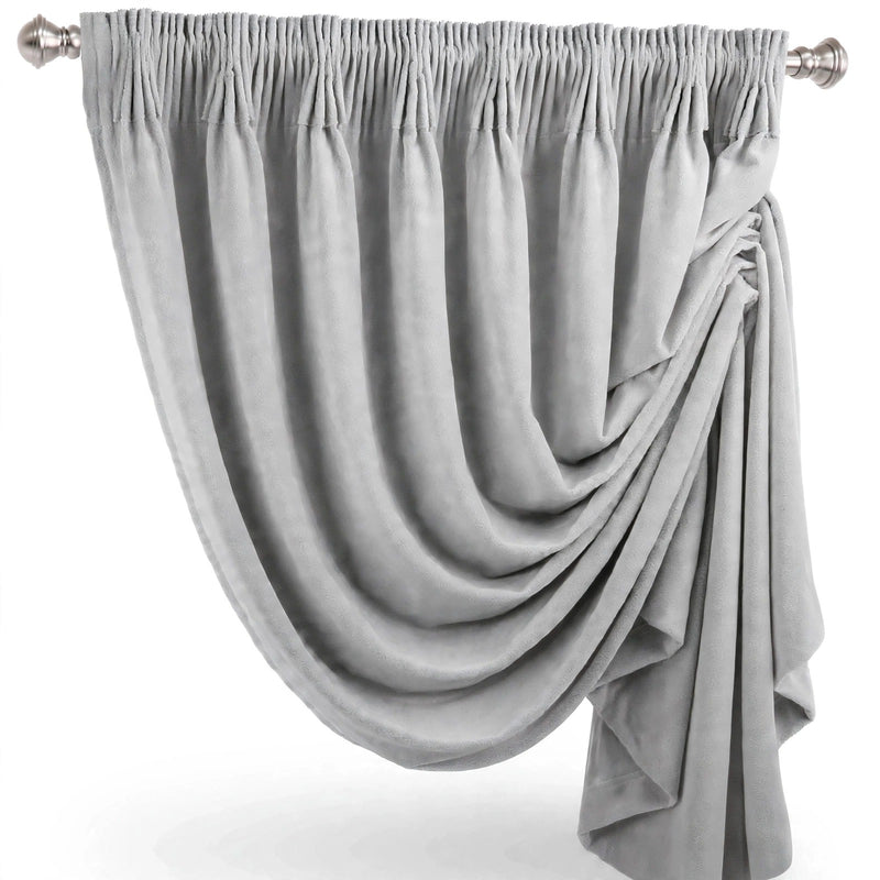 Anydrape Gray Velvet Blackout Curtains – High‑Quality Modern Luxury Drapes for Living Room, Bedroom & Dining Windows