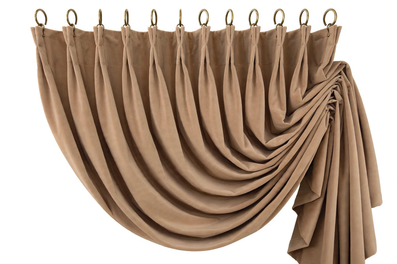 Anydrape 150cm Light Pawn High Quality Modern Velvet Blackout Curtains for Living Room Bedroom Dining Luxury Window Drape